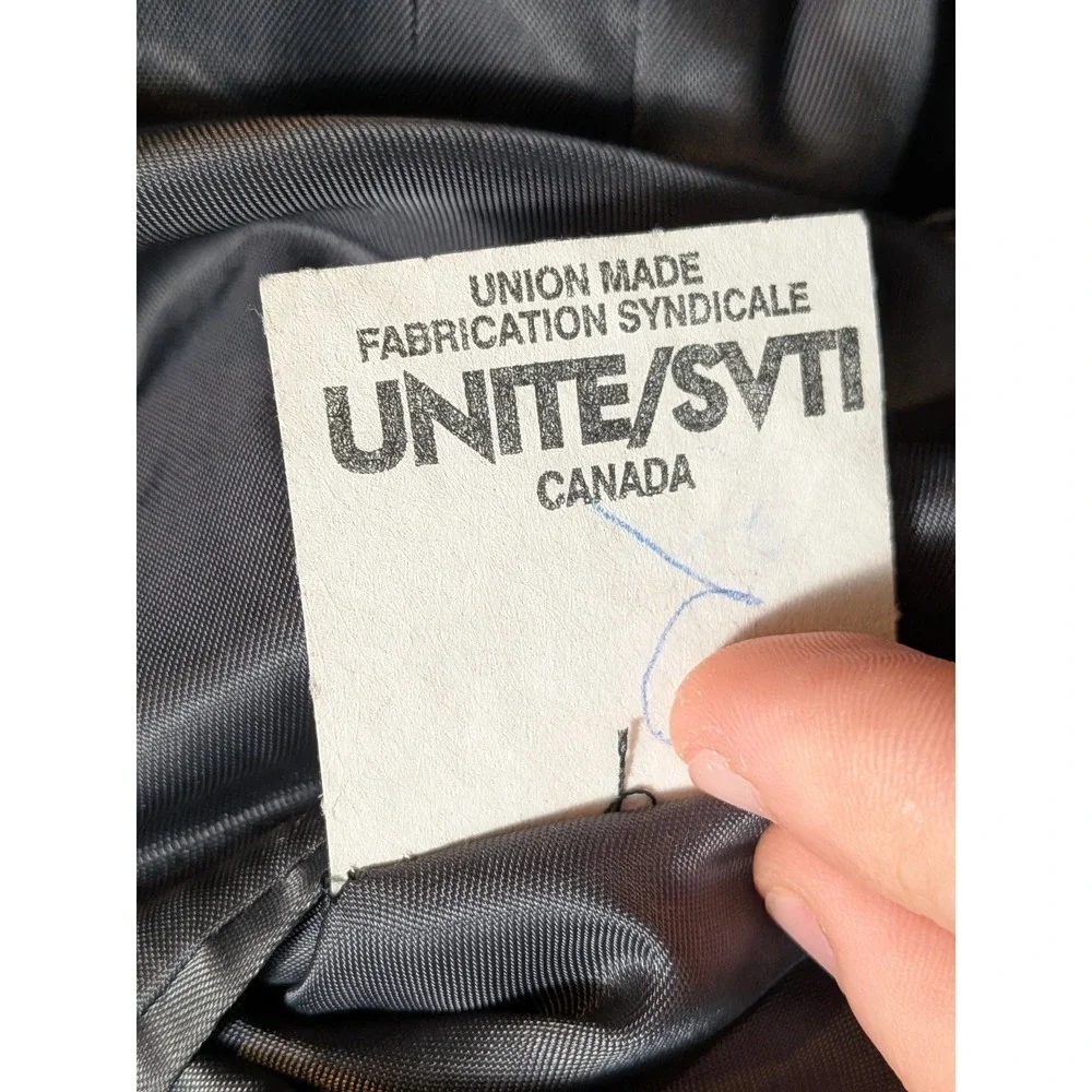 Peter Millar Men's Blazer 40R Gray Check Wool Crown Jacket Union Canada Made